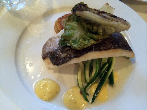 fish dish at restaurant Hemelse Modder